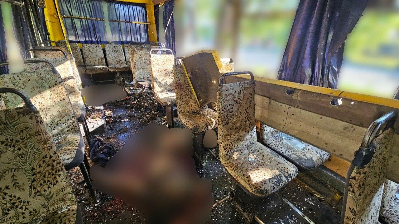 Удар росіян по маршрутці в Херсоні