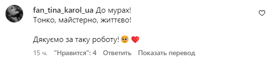 Коментарі зі сторінки Тіни Кароль