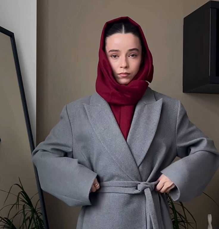 Шарф можна використовувати замість головного убору