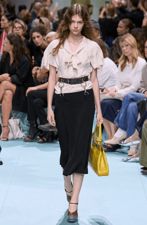 Belt and blouse are the ideal tandem