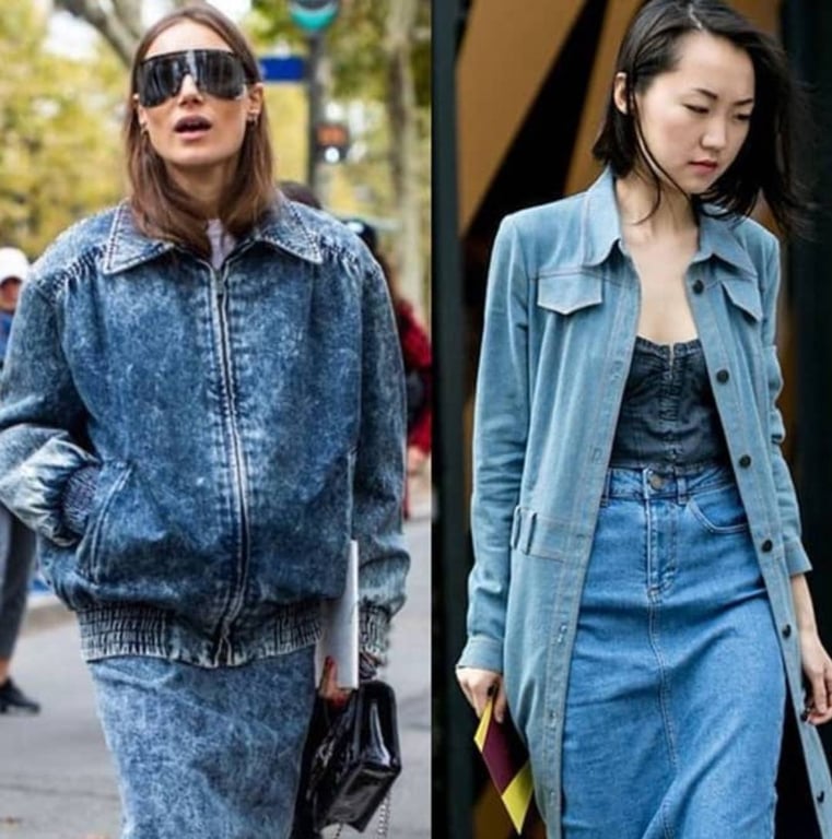 Денім чудово комбінується між собою