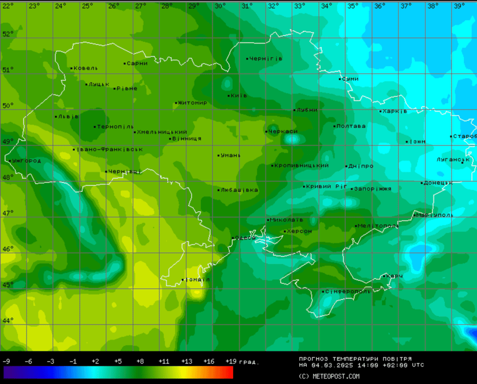 Погода в Україні 4 березня