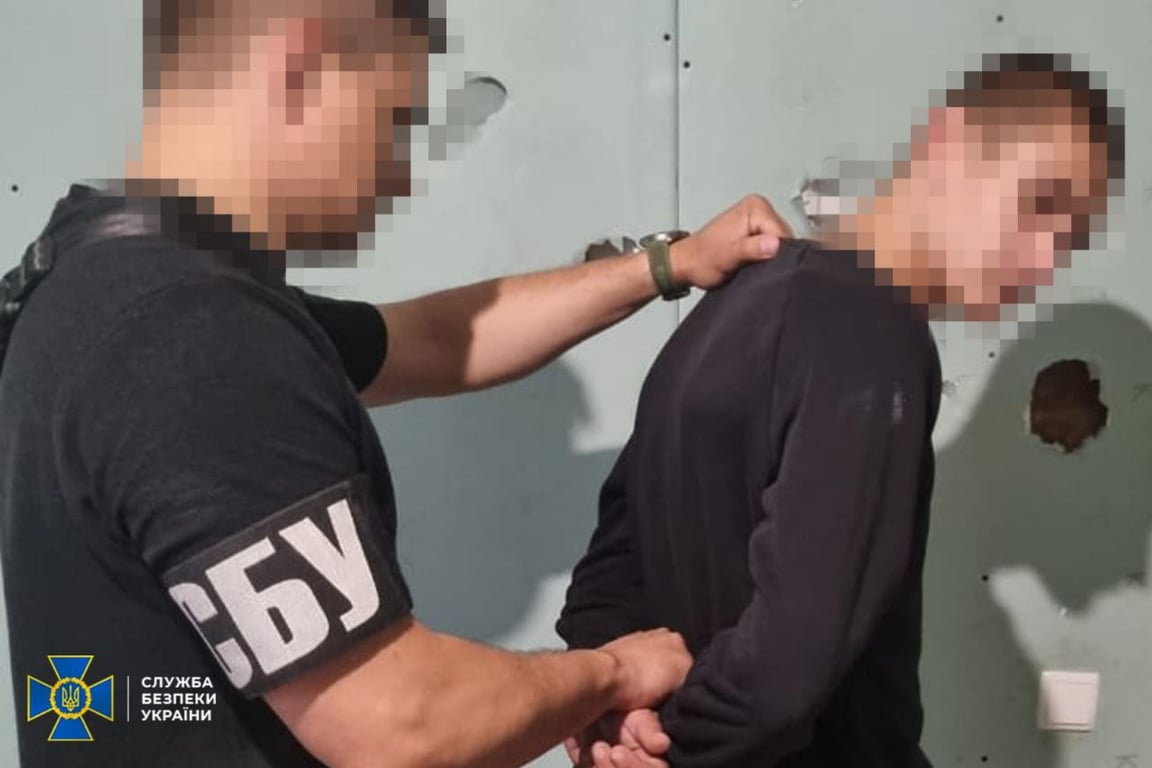 Підозрюкваний в підпалі транспорту працівників ТЦК. Фото: пресслужба СБУ