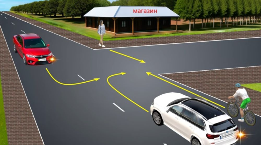 Заплутаний тест з ПДР — кому має поступитися водій білого автомобіля - фото 1
