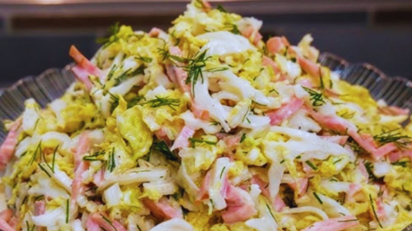 салат з пекінською капустою на новий рік 