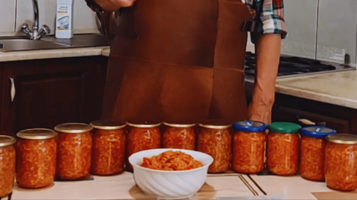 Лечо з рисом на зиму, сніданок туриста