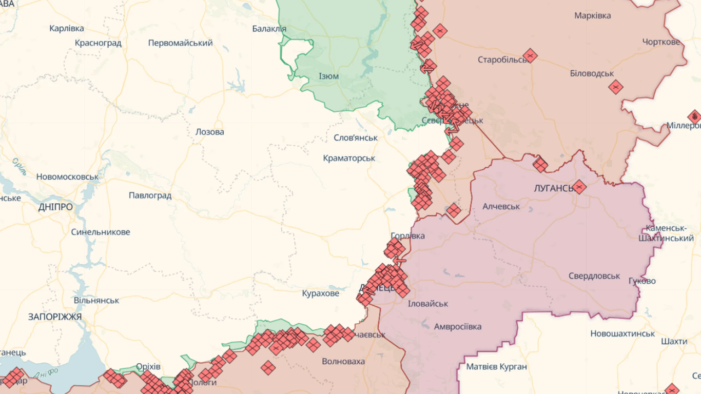 Карта бойових дій в Україні онлайн сьогодні, 09.10.2023: DeepState, Liveuamap, ISW