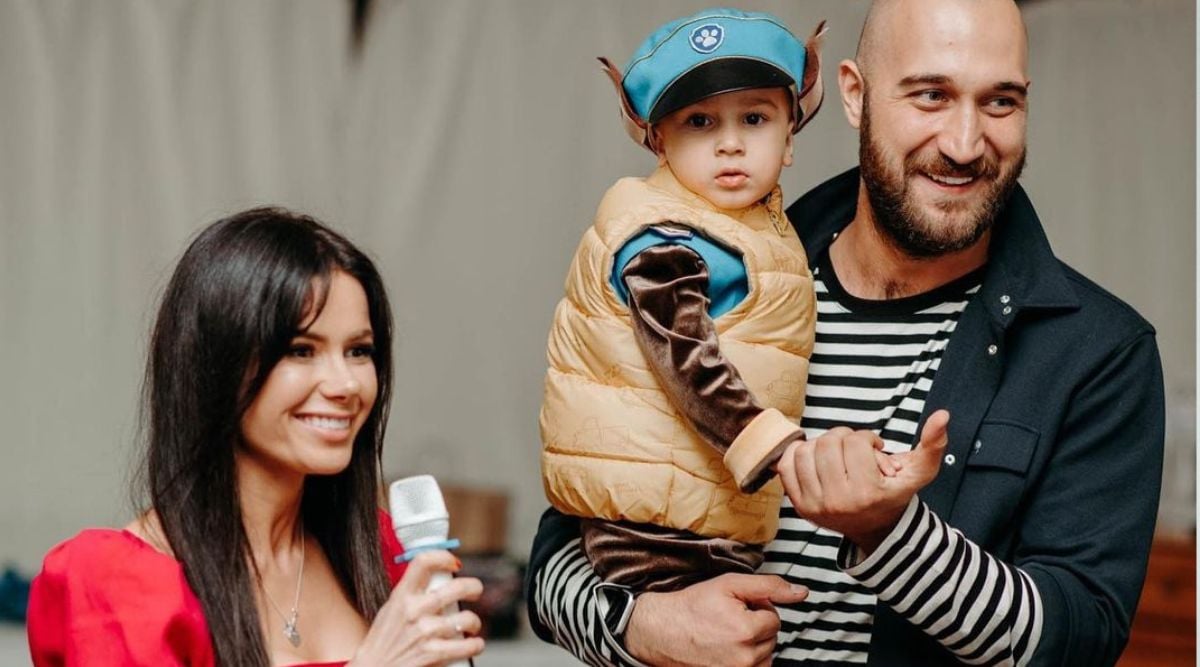 Руслан Ханумак, Алина Шаманская и их сын Артур