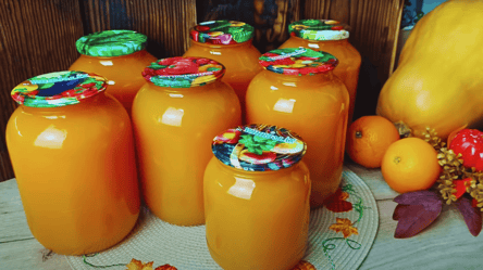 Гарбузовий сік на зиму — "Золотий нектар" з вітамінами на зиму - 285x160