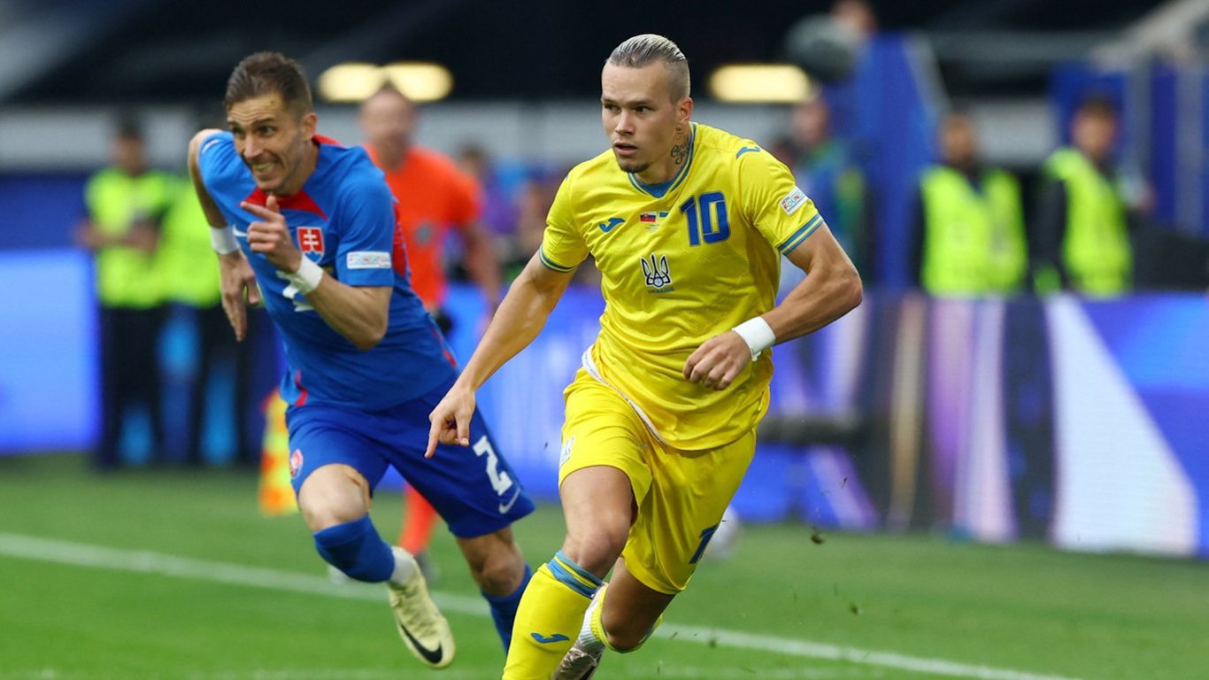 Мудрик установил рекорд сборной Украины на Евро-2024