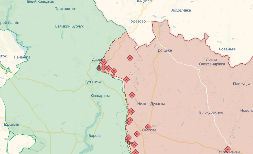 карта боев на 6 сентября