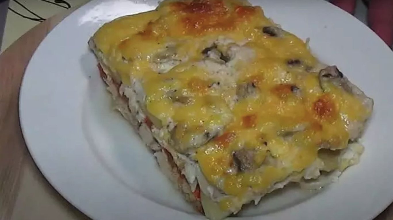 рецепт запіканки на вечерю з куркою 