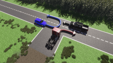 Каверзний тест ПДР — в якій послідовності розʼїдуться водії - 285x160