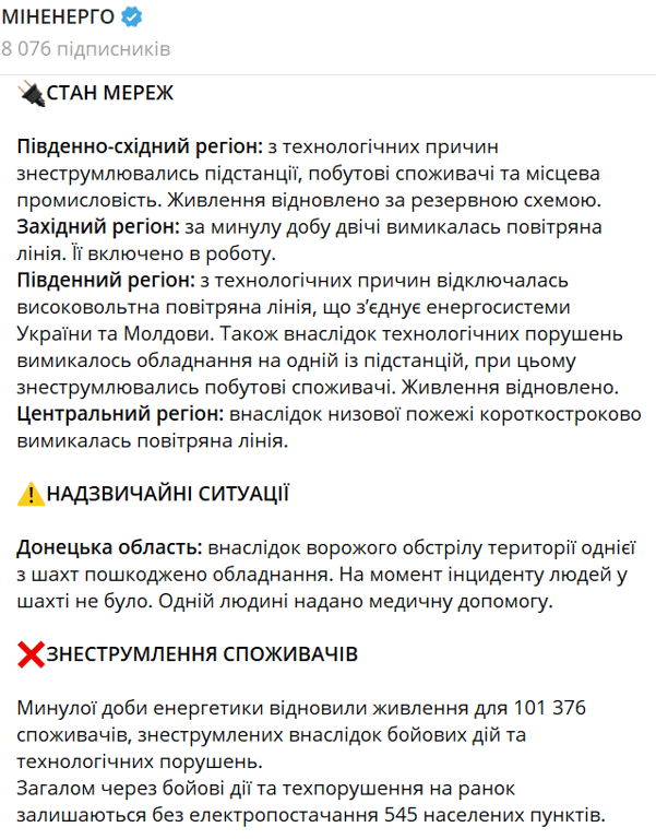 Нічна атака на енергосистему України — в Міненерго розповіли про наслідки - фото 2