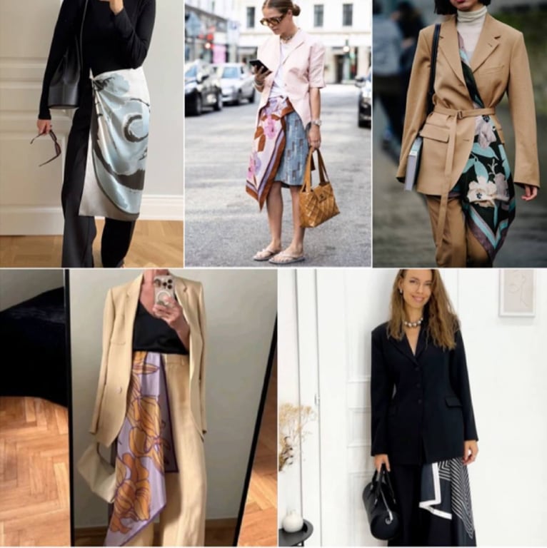 Шовковий шарф в тренді