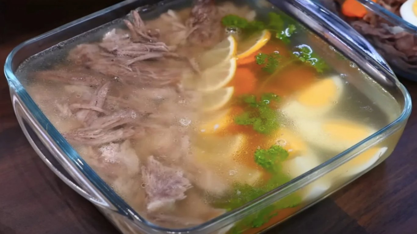 рецепт холодцю зі свининою та яловичиною