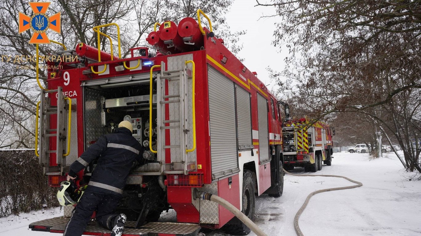 Пожежа у кафе в Київському районі Одеси