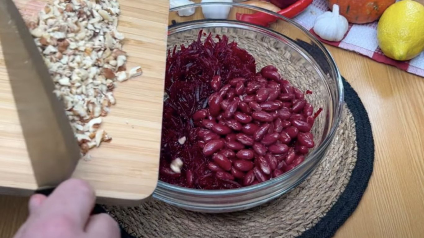 салат с красной фасолью