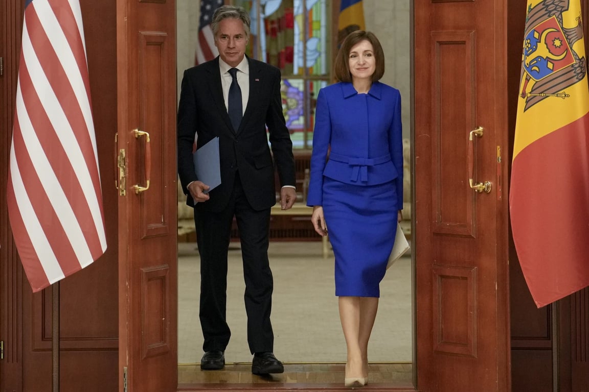 блінкен прибыл в Молдову