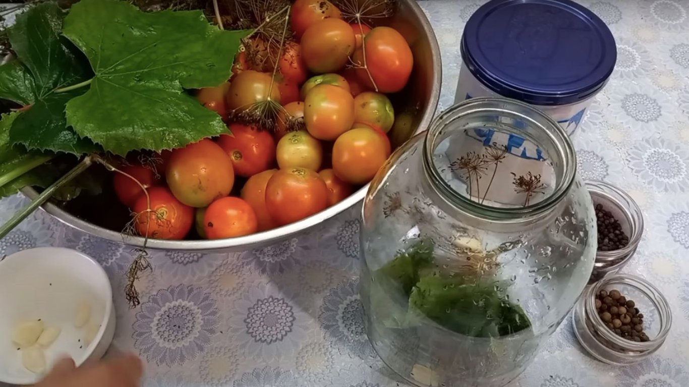 рецепт квашеных помидоров на зиму