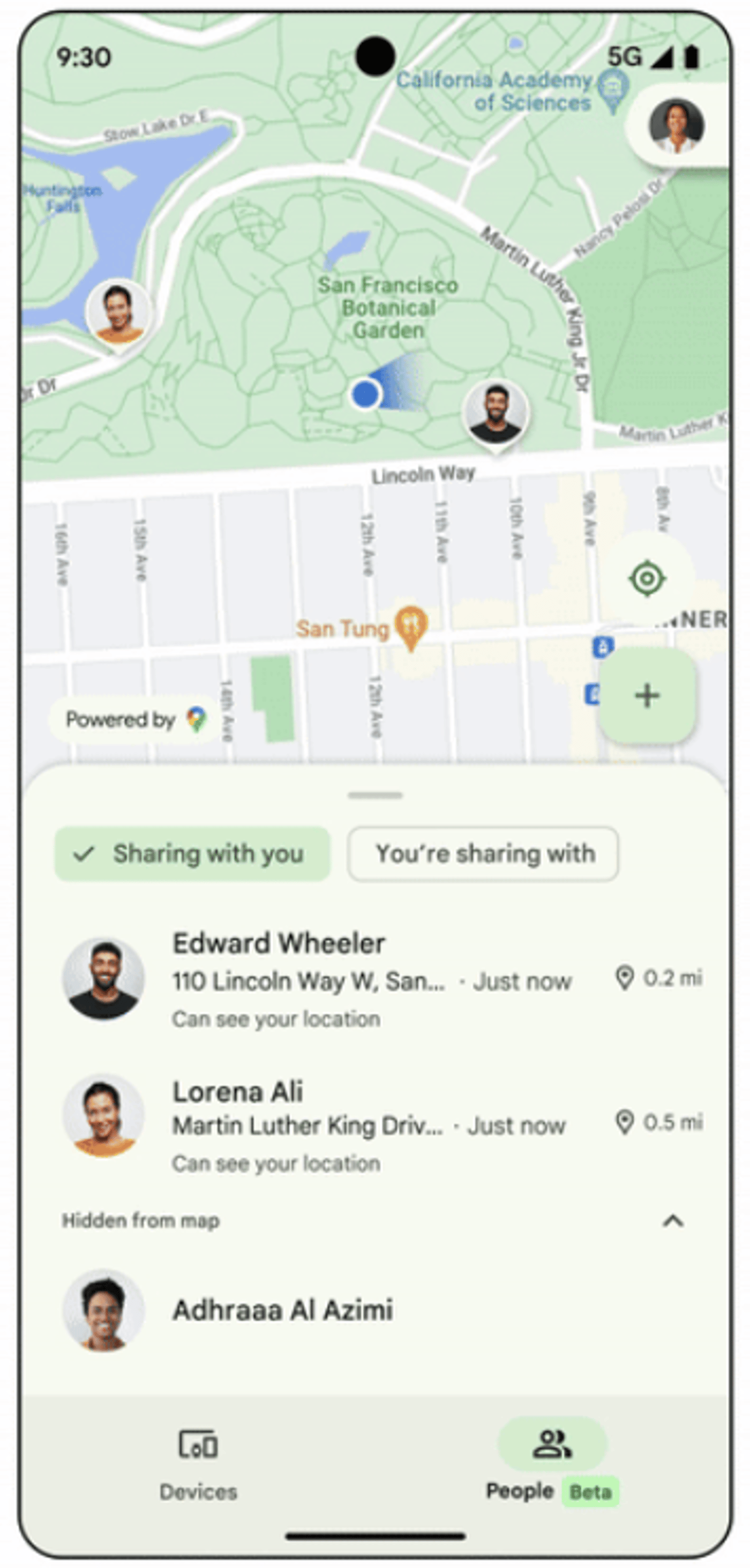 Обновленная функция "Найти мое устройство" на Android