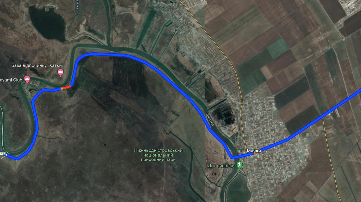 Затор на трасі Одеса - Рені сьогодні, 28 квітня