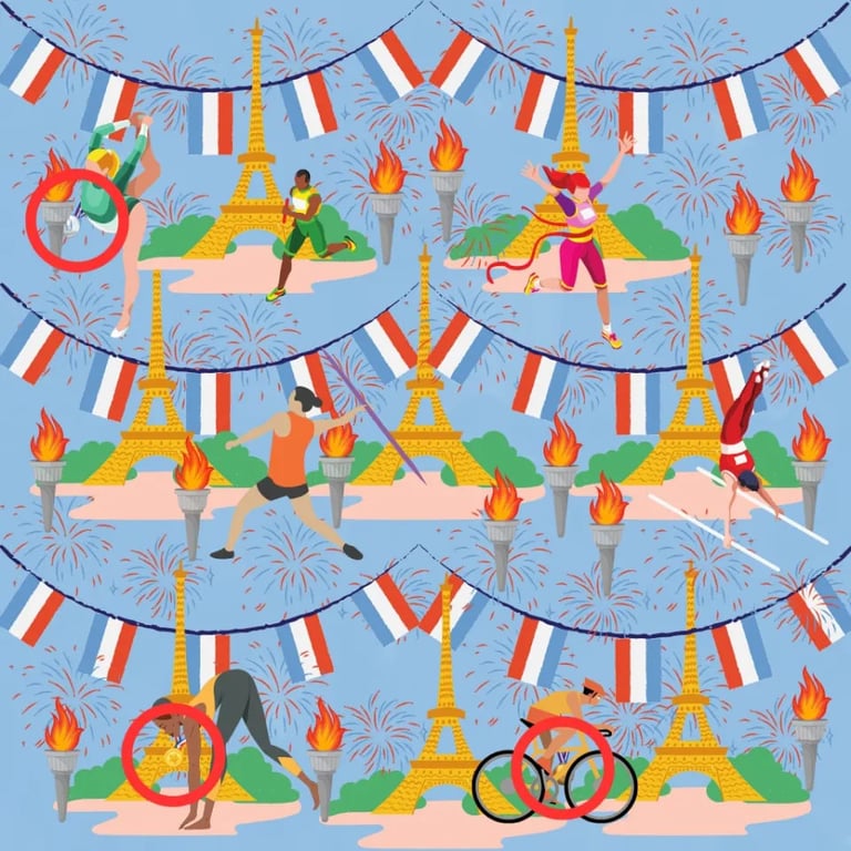 Драгоценные награды — найдите на рисунке три олимпийские медали за 20 секунд - фото 2