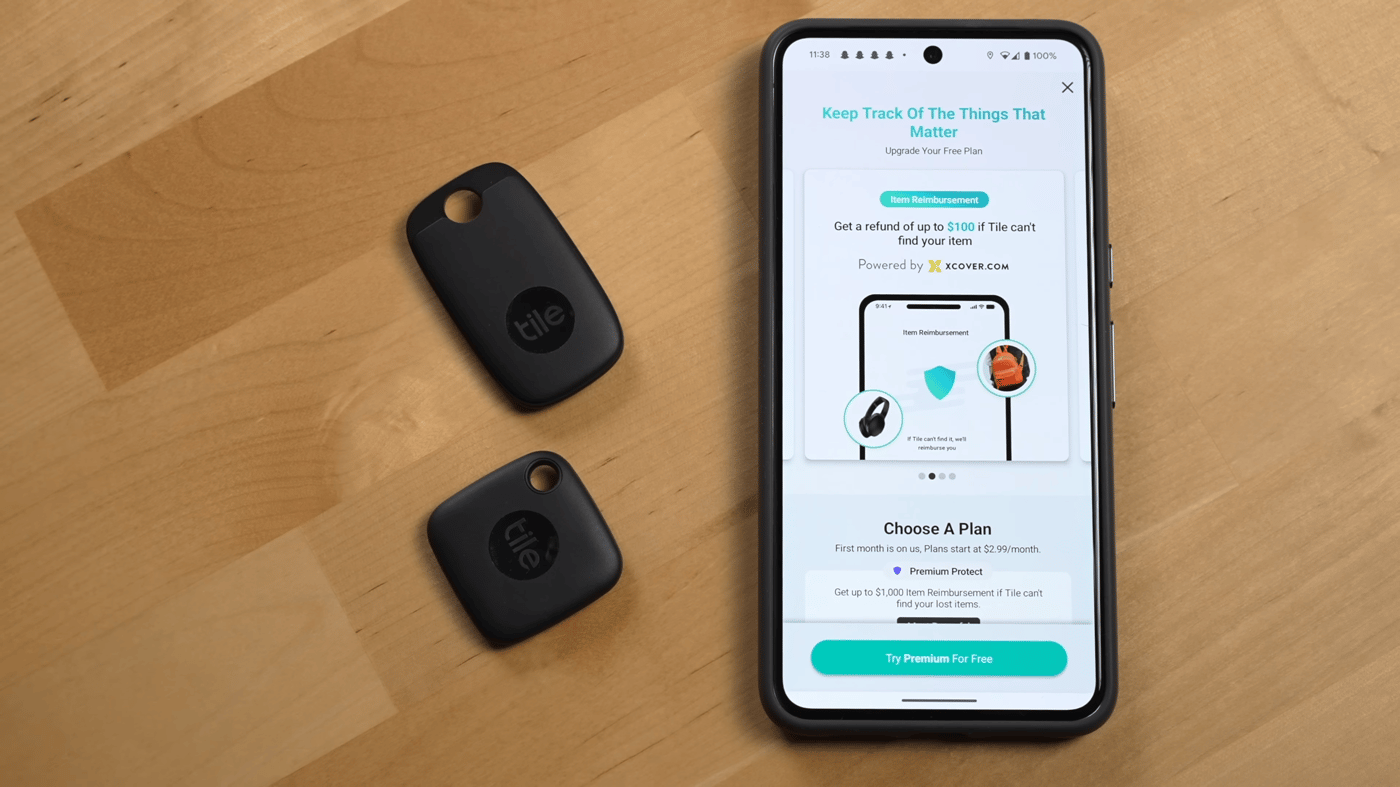 Трекер Tile с Bluetooth для поиска устройств