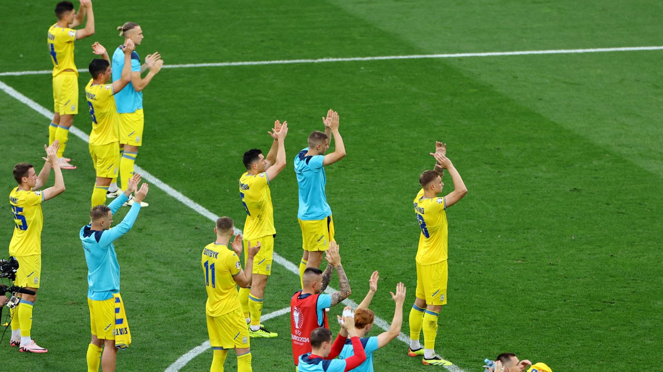 Збірна України після матчу з Бельгією