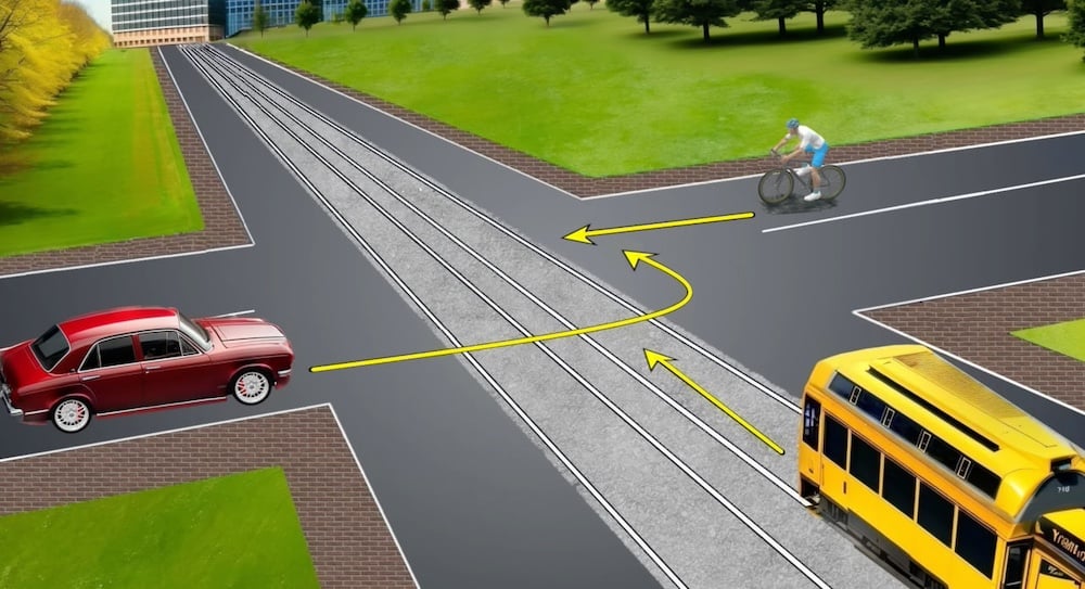 Тест з ПДР: який порядо розʼїзду на перехресті?