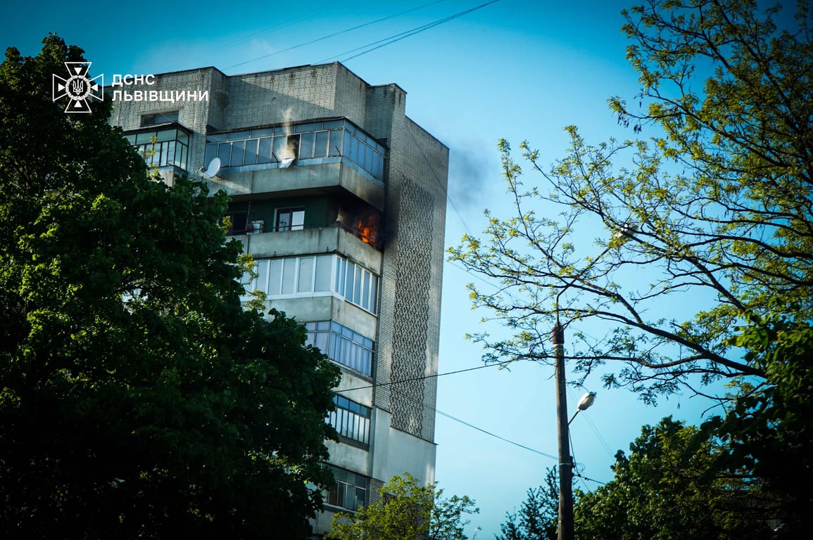 Пожежа у Львові. Фото: ДСНС