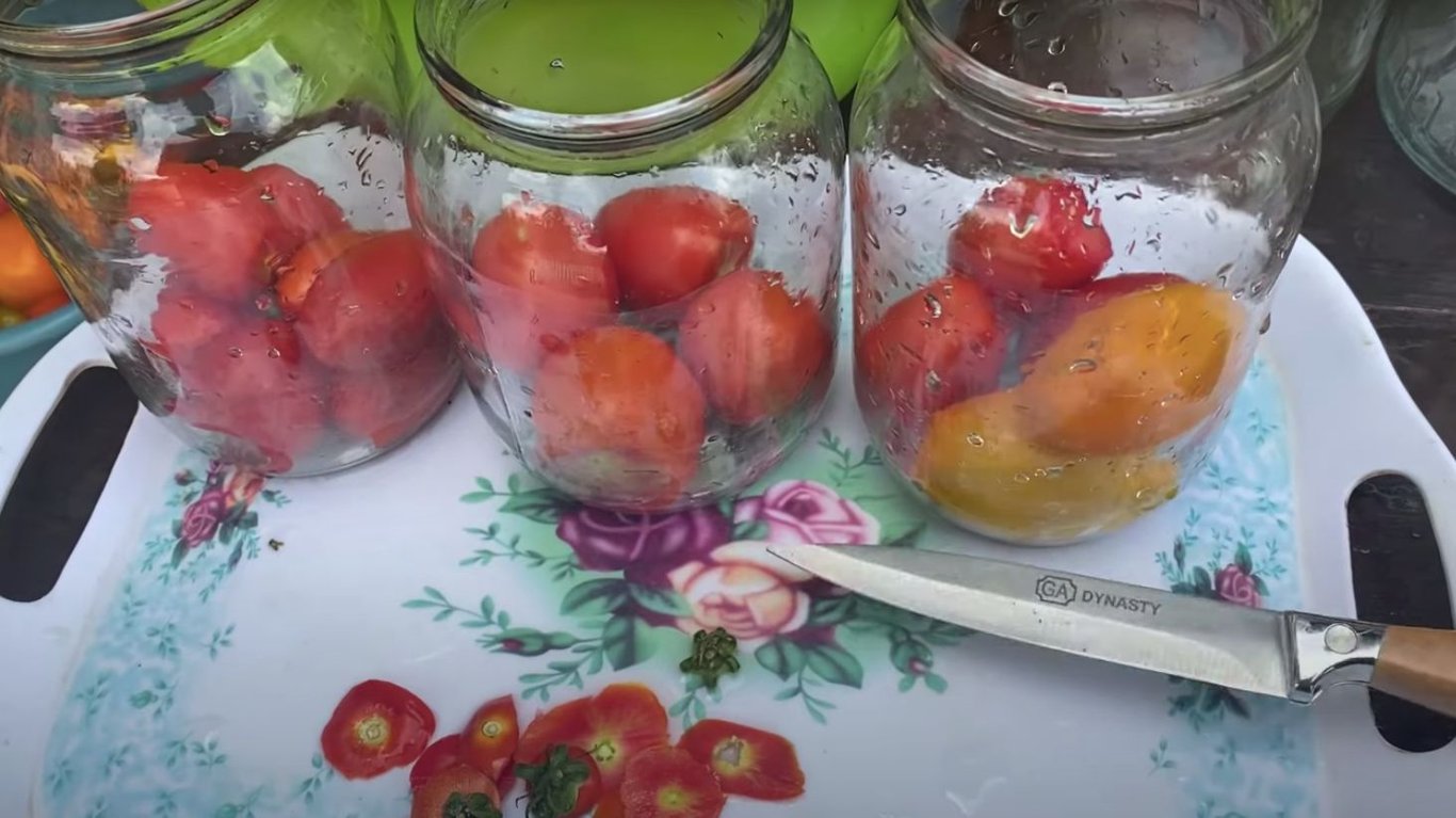 мариновані помідори на зиму рецепт 