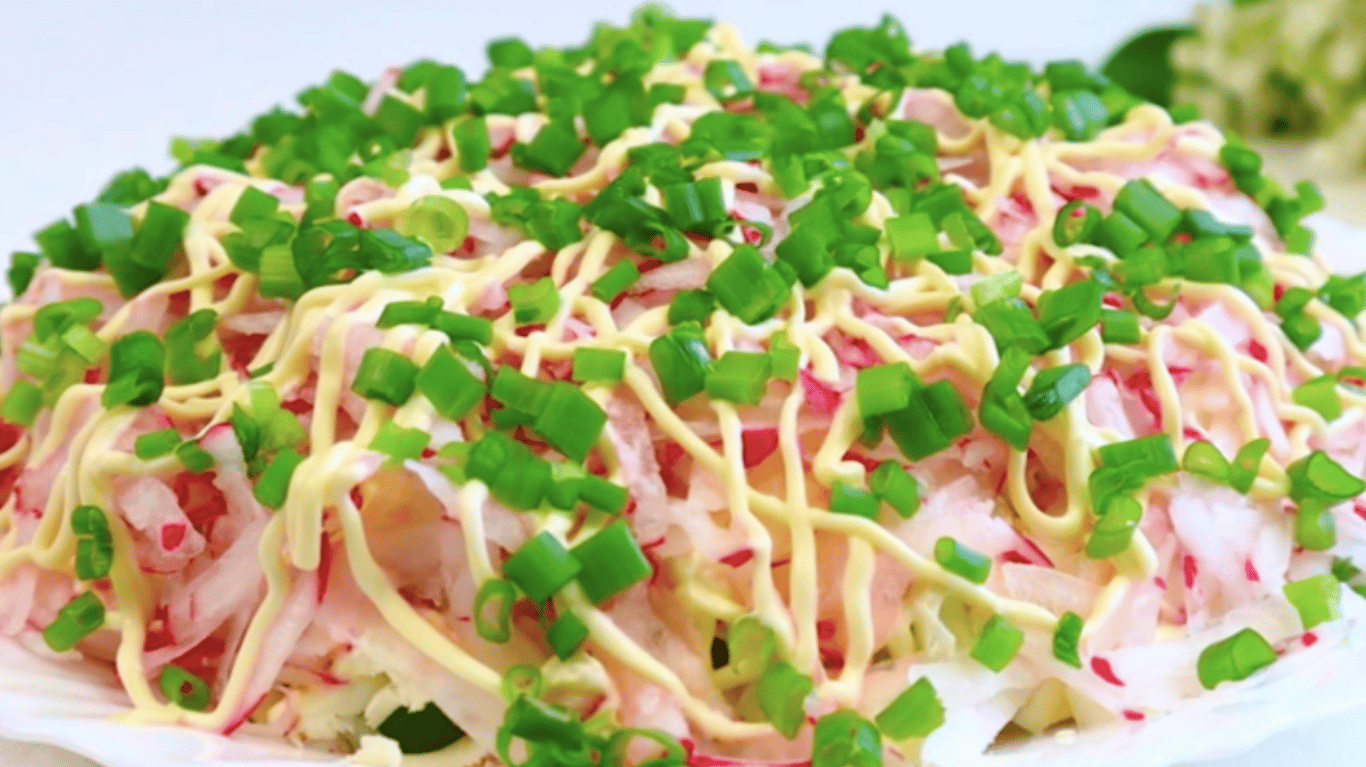 рецепт нового салату з крабовими паличками