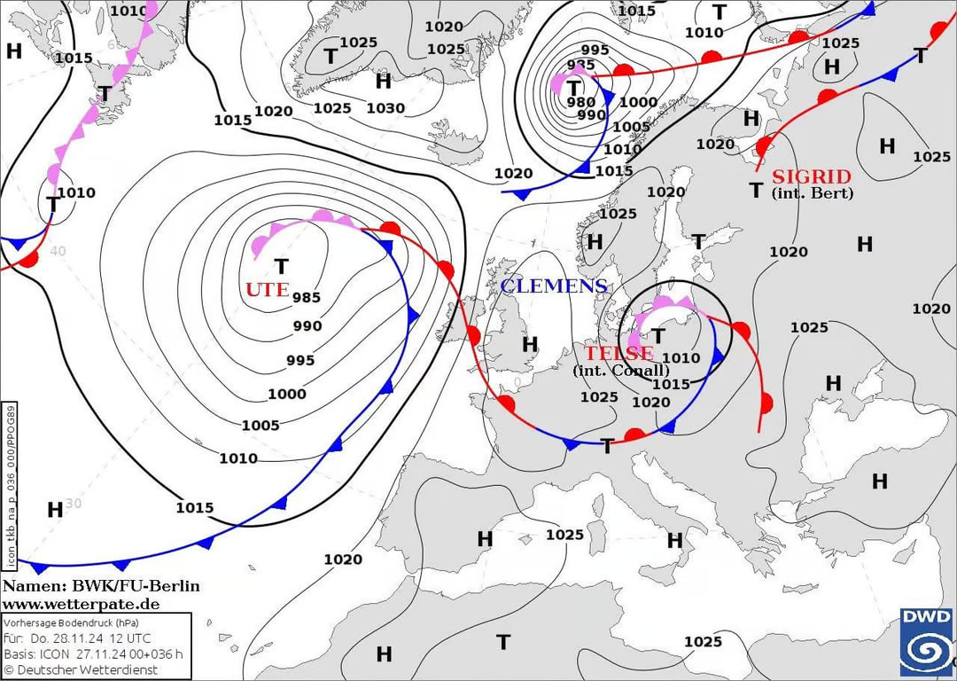 Погода в Украине завтра 28 ноября