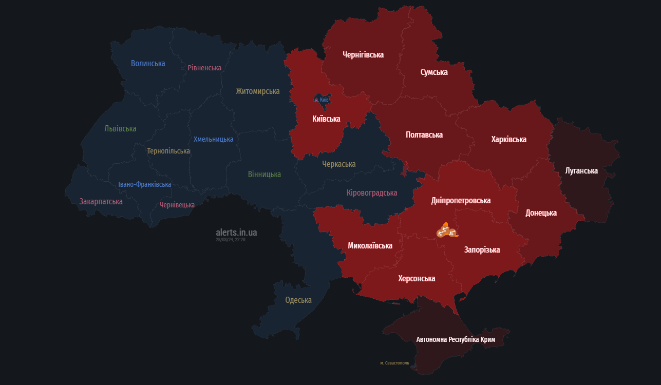 На Київщині лунає повітряна тривога — яка загроза