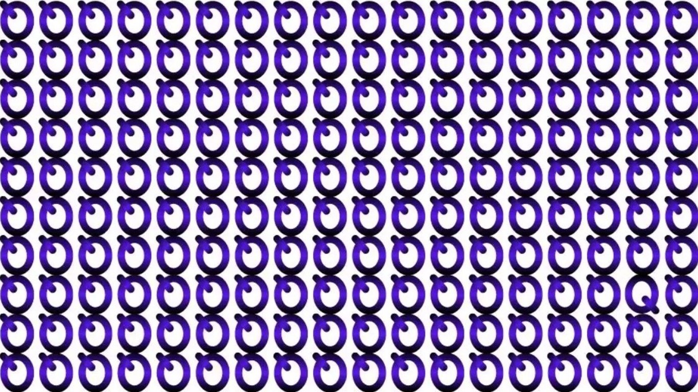 Оптическая иллюзия: только 10% людей могут найти букву Q за 10 секунд