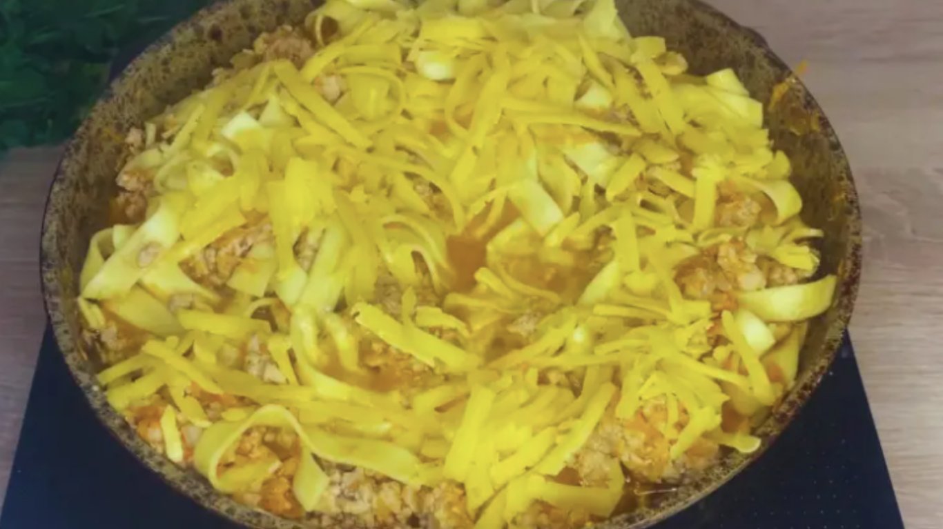 рецепт локшини з фаршем 