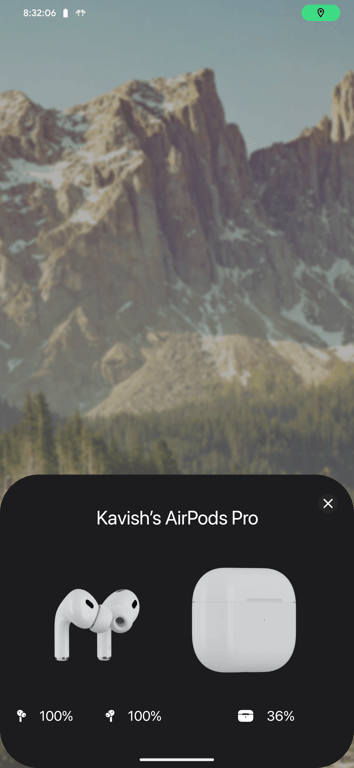 The LibrePods app on Android