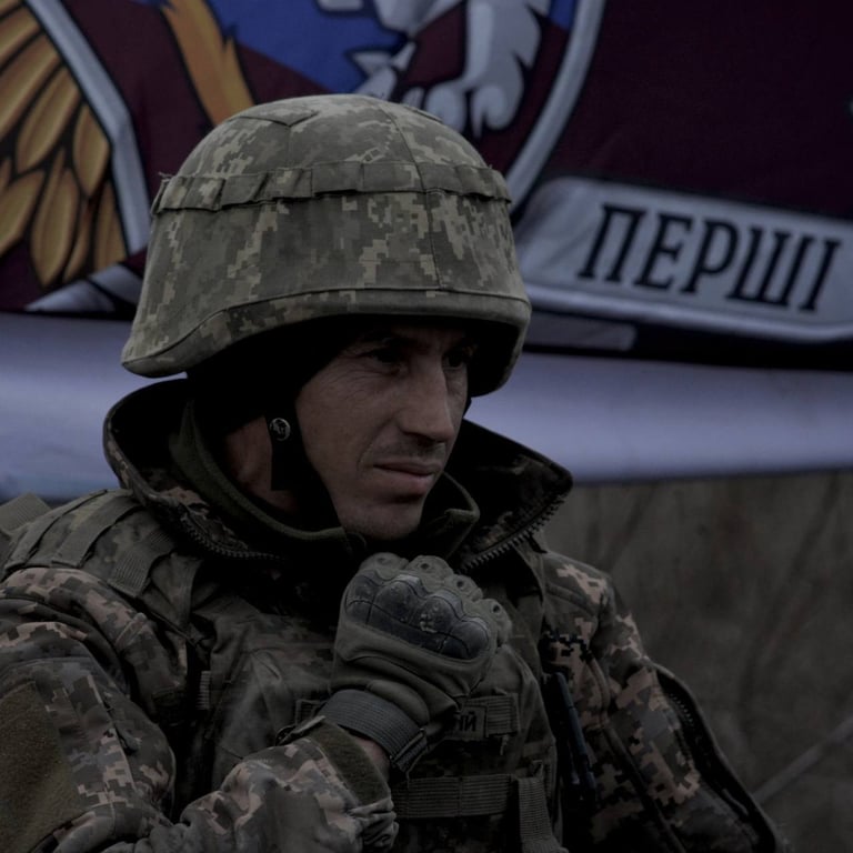 Один з військових 81-ї окремої аеромобільної Слобожанської бригади