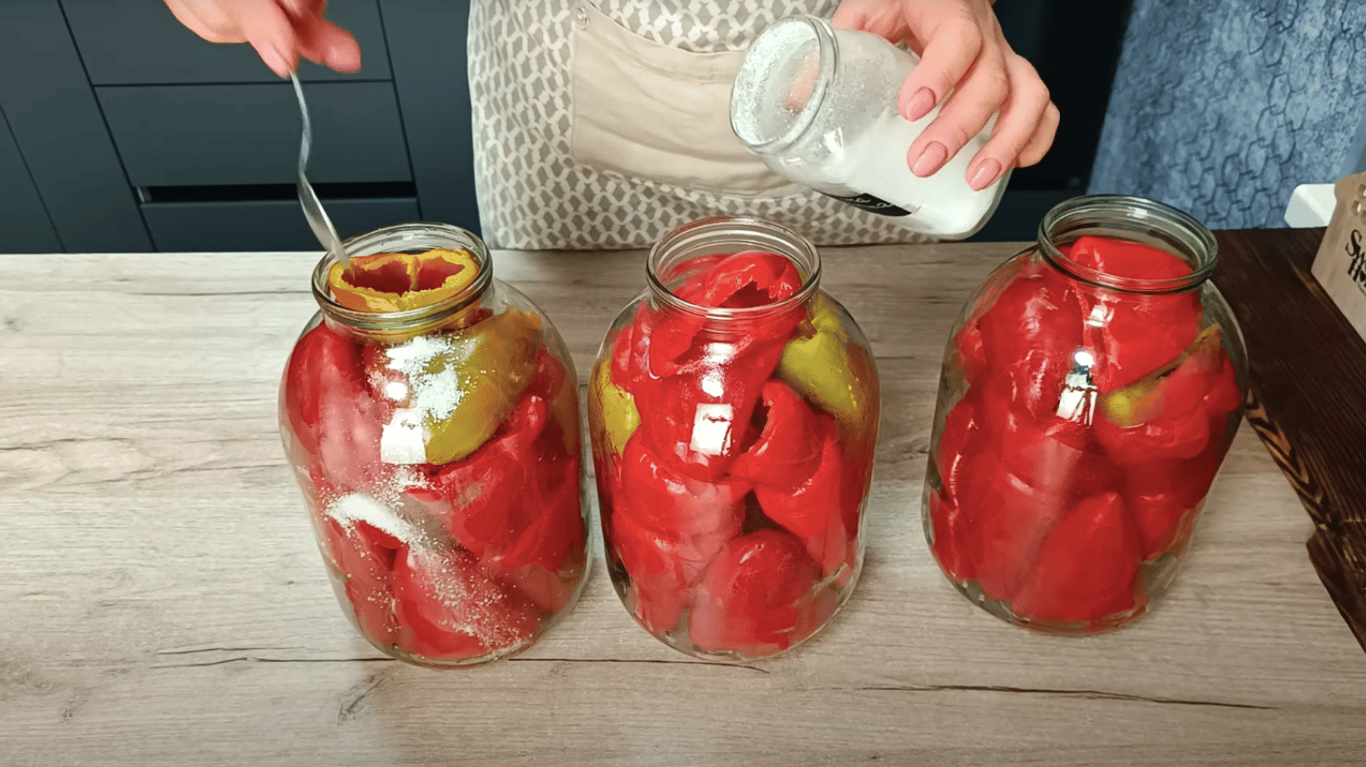 солодкі перці для фарширування на зиму