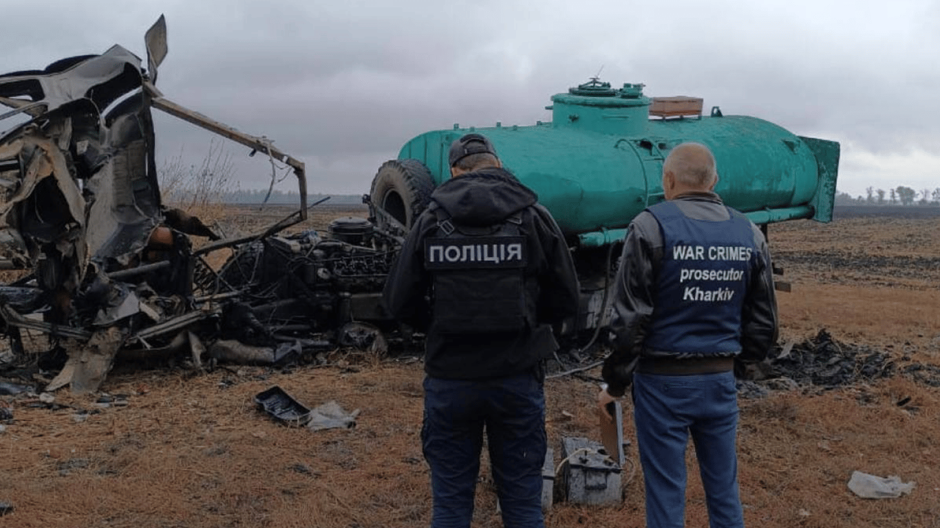 В Харьковской области бензовоз подорвался на мине: погиб мужчина