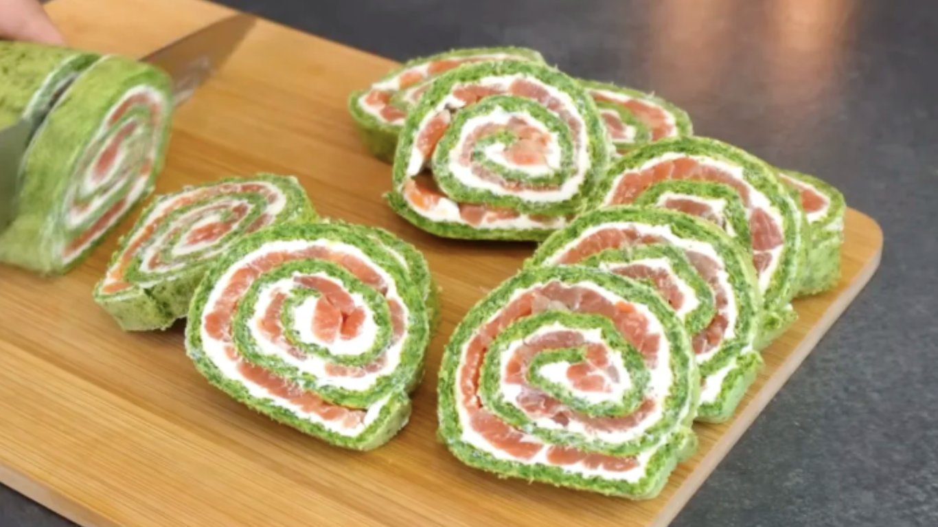 рулет з рибою на закуску