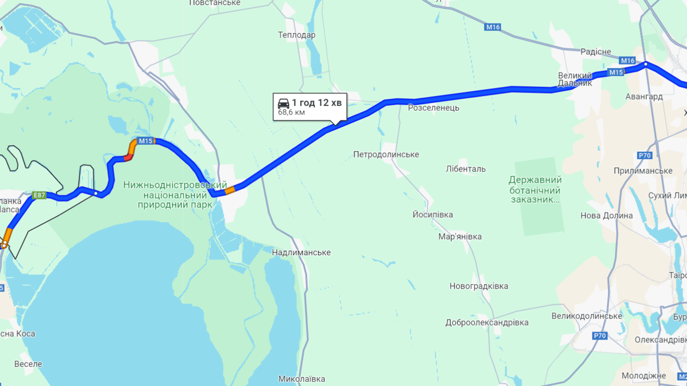 Выезд за границу — где водителям сегодня придется постоять на трассе Одесса — Рени