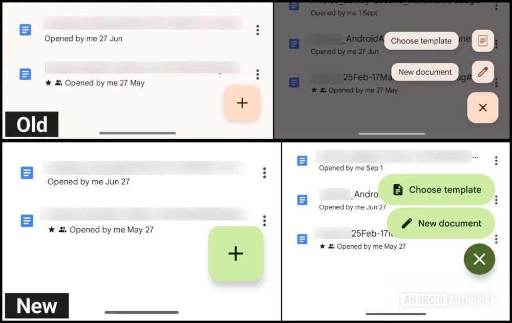 What's new in Google Docs for Android - buttons