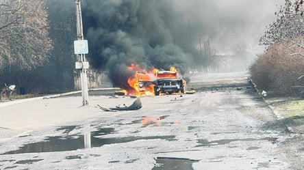 Окупанти накрили вогнем Харківщину — загорілось цивільне авто - 285x160