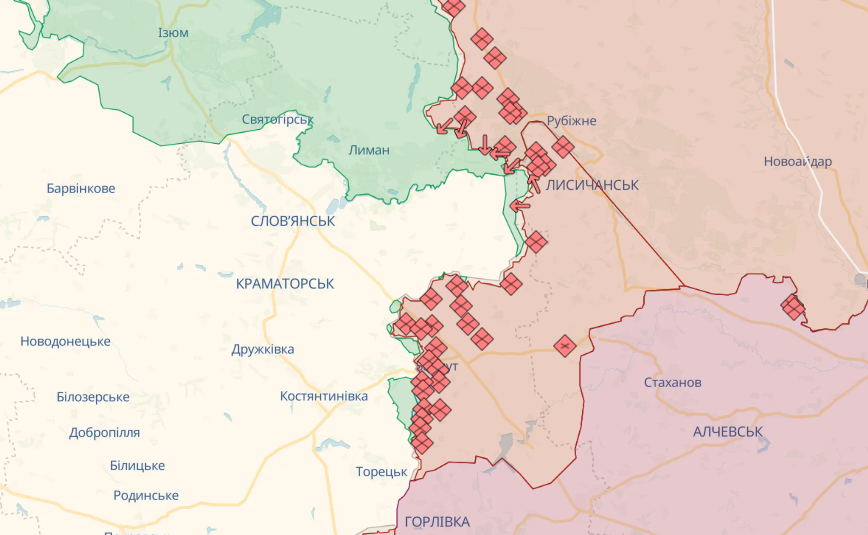 Карта бойових дій на 9 вересня
