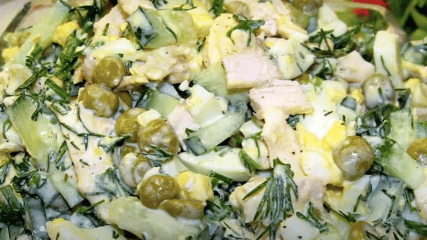 простий рецепт салату , схоже на Олівʼє