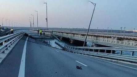 Взрыв на Крымском мосту: появились новые фото и видео разрушений - 285x160