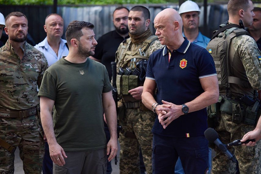 Мер Одеси у розмові з президентом України. Фото: Zelenskiy/ Official