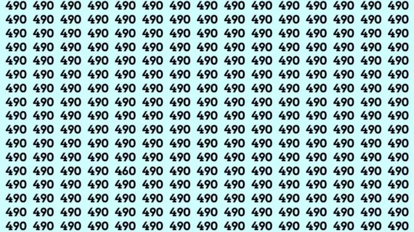 Оптична ілюзія: лише 5% людей можуть знайти число 460 за 18 секунд